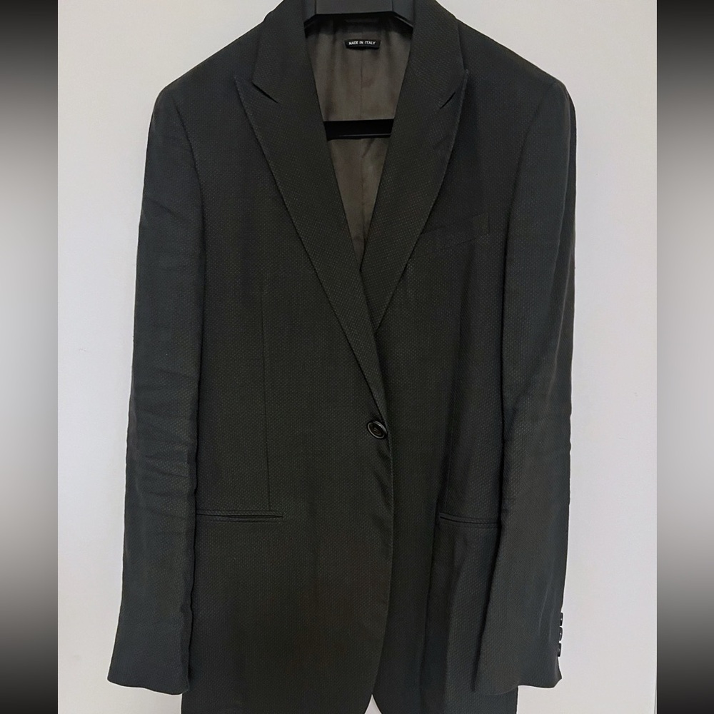 Armani Black Label Suit Dark Gray